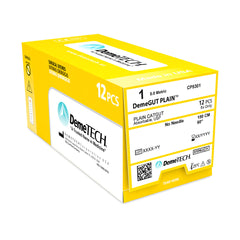 DemeGUT Plain, Plain Catgut Suture, Absorbable, , No Needle, Beige, USP Size 1, 60 inches, (150cm)